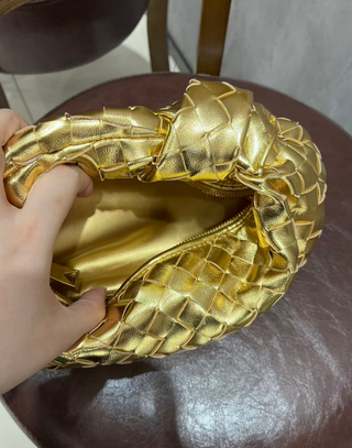 Bolso Mini Jodie Dorado Bottega Veneta
