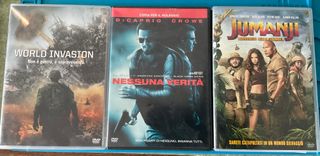 3 Film DVD: Jumanji, World Invasion, Nessuna Verit