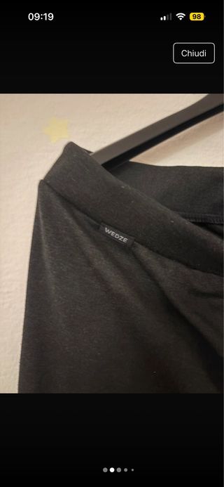 Completo termico uomo nero