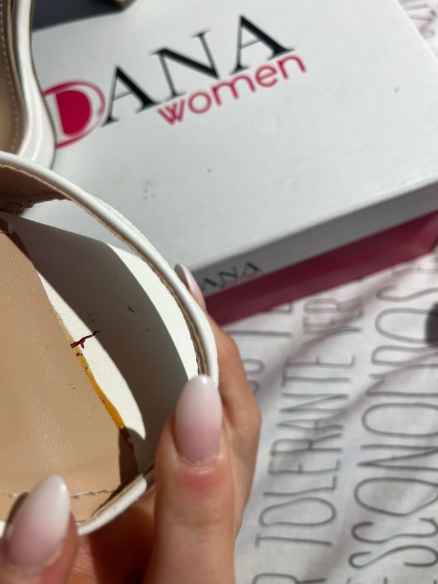 Tacones blancos Dana talla 36