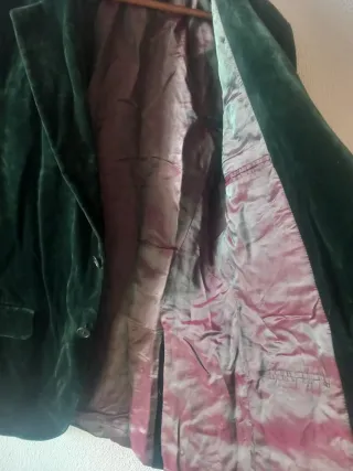 Blazer Terciopelo Verde Zara T.52
