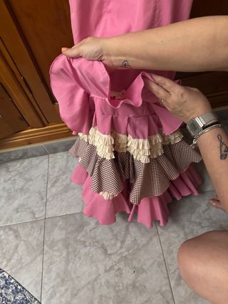 Traje de flamenca volantes