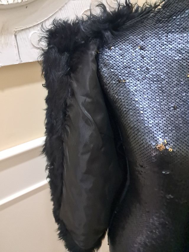 Abrigo , capa pelo mujer