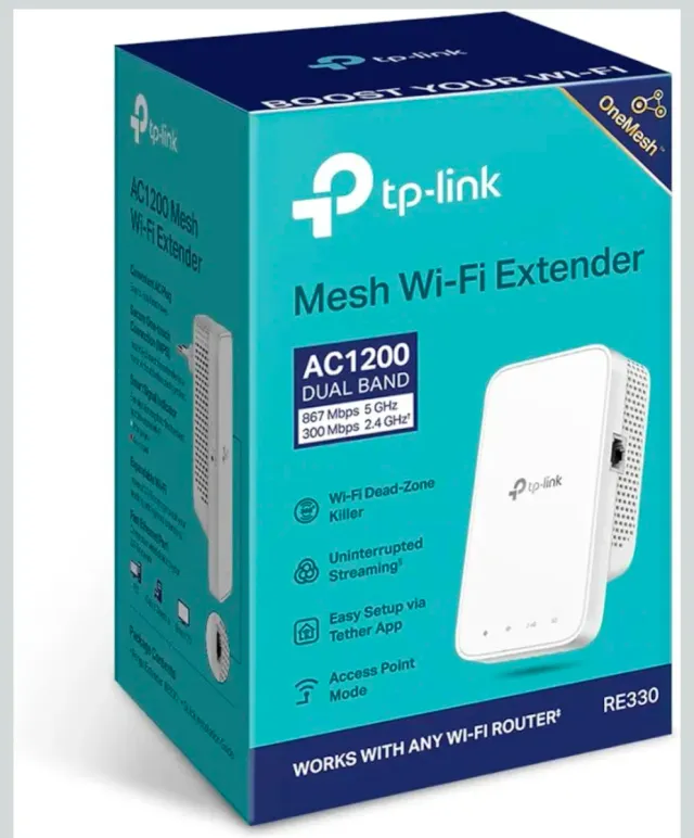 Amplificador WiFi TP-Link RE330 AC1200 Dual Band