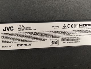 TV JVC TiVo LT-43VF5355 Full HD