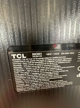 TV TCL 50" QLED 4K HDR - NUEVA
