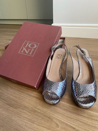 Zapatos de tacón Joni plateados