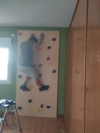 Rocódromo infantil para casa