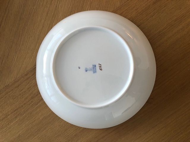 Plato Navideño Porcelana Árbol Regalos