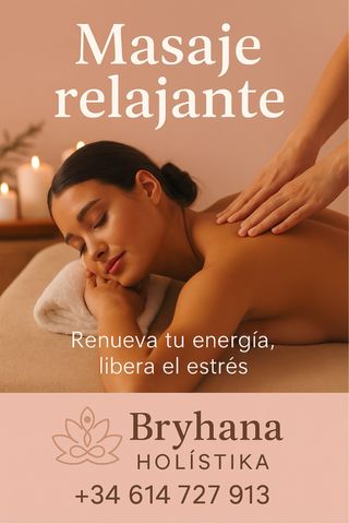 MASAJE RELAJANTE 
MASAJE DEPORTIVO 
DRENAJE LINFÁT