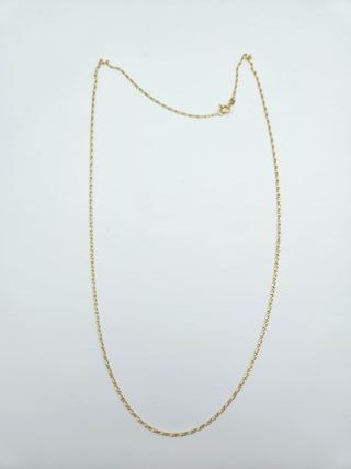 Cadena Oro 18K, Fígaro, Cartier 3x1, 3,54gr, 62cm