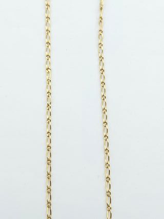 Cadena Oro 18K, Fígaro, Cartier 3x1, 3,54gr, 62cm