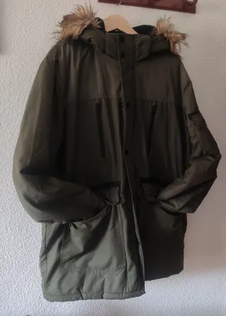 Parka Jack&Jones verde militar hombre