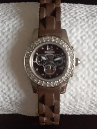 Reloj Agatha Mujer Marrón y Plateado