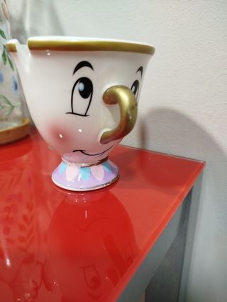 Tazas Chip La Bella y la Bestia y  Winnie the Pooh