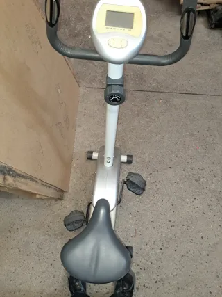 Bicicleta Estática Fitness Blanca