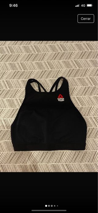 Sujetador deportivo Reebok CrossFit Negro Talla XS