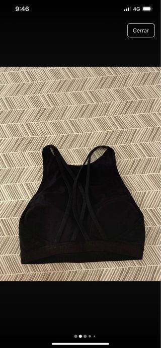 Sujetador deportivo Reebok CrossFit Negro Talla XS