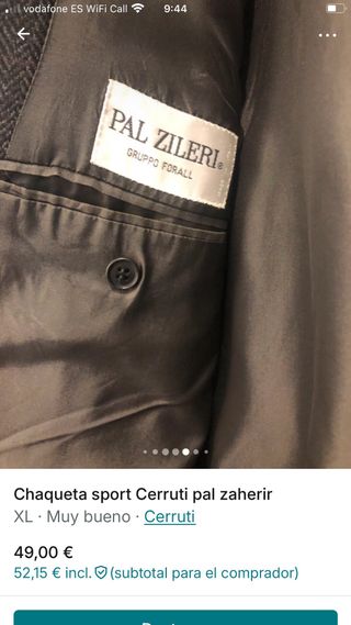 Chaqueta sport Cerruti XL