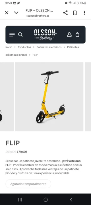 Patinete Eléctrico Híbrido Infantil