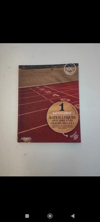 Matemáticas 1 bachillerato en ciencias sociales 