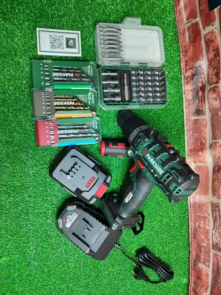 Taladro Percutor Parkside + Puntas+ Brocas 