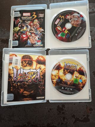 PS3 Marvel vs Capcom 3 y Street Fighter IV Ultra