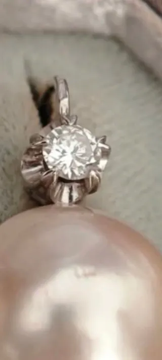 Orecchini perle e diamanti