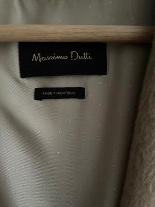 Chaquetón Massimo Dutti Beige