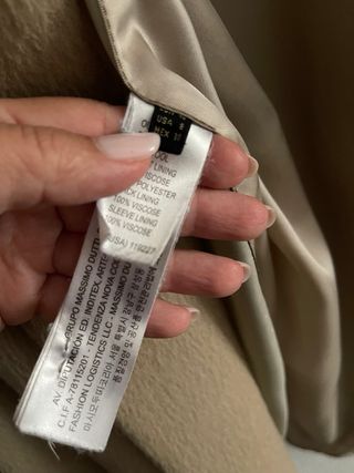 Chaquetón Massimo Dutti Beige