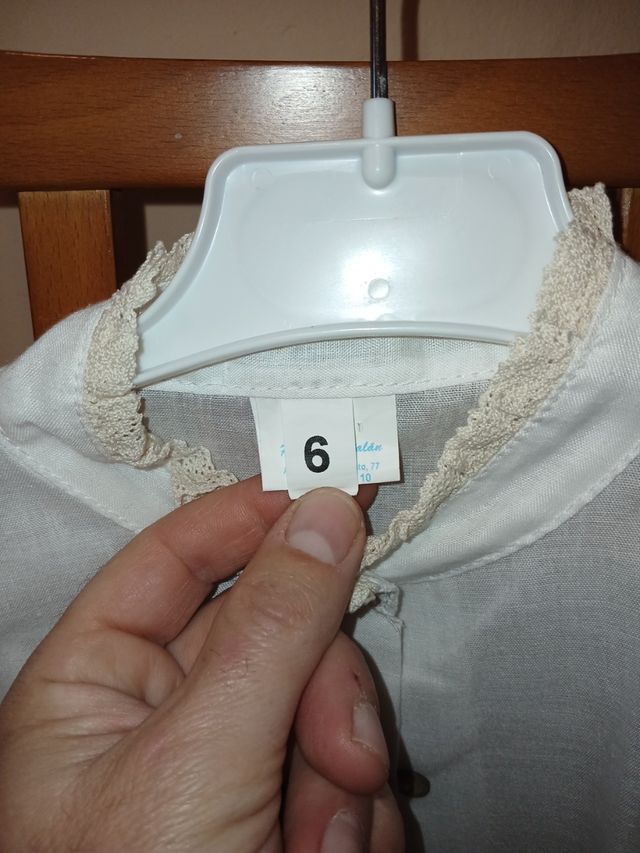 Camisa traje baturra 6 -8 años