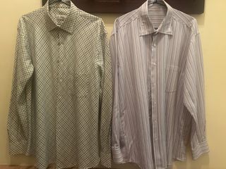 Camisa manga larga cuadros y rayas