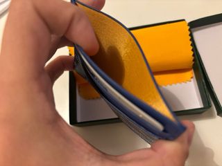Portacarte Goyard Pelle Blu Uomo