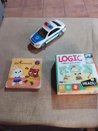 Coche Policía y Puzzle Infantil Els números