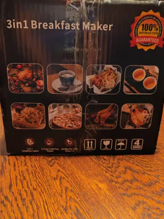 Estación3 en 1: Horno, Cafetera y Plancha NUEVO