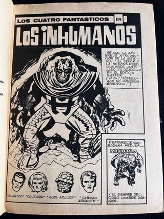 Cómic Marvel LOS 4 FANTÁSTICOS 1971