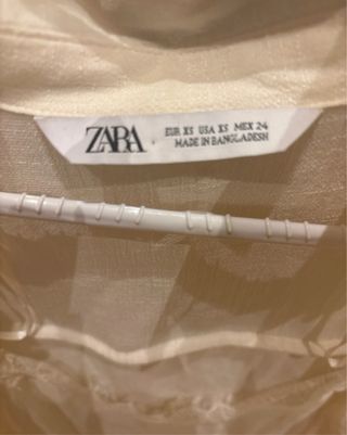 Camisa beige manga larga