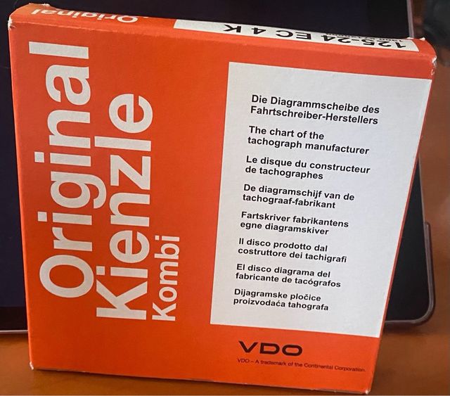 Discos de tacógrafo Kienzle