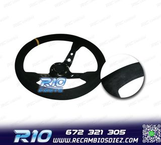 VOLANTE INVERTIDO PIEL VUELTA NEGRO CON BRAZOS NEGROS Y RIBE