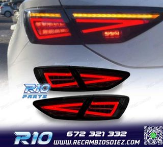 PILOTOS SEAT LEON 3 5F 12-20 DINAMICO LED NEGRO OEM LED