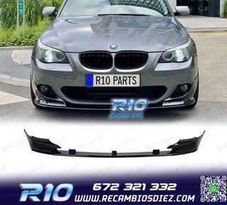 SPOILER LIP BMW E60 E61 03-10 LOOK M PERFORMANCE NEGRO BRILL