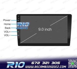 RADIO 9" GPS ANDROID 13 QUAD CORE 64GB ROM