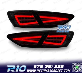 PILOTOS SEAT LEON 3 5F 12-20 DINÁMICO LED NEGRO OEM HALOGEN