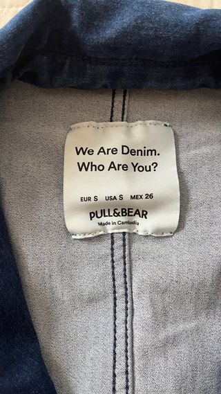 Vestido vaquero Pull&Bear Talla S