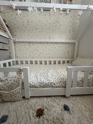 Cama Montessori Infantil Blanca