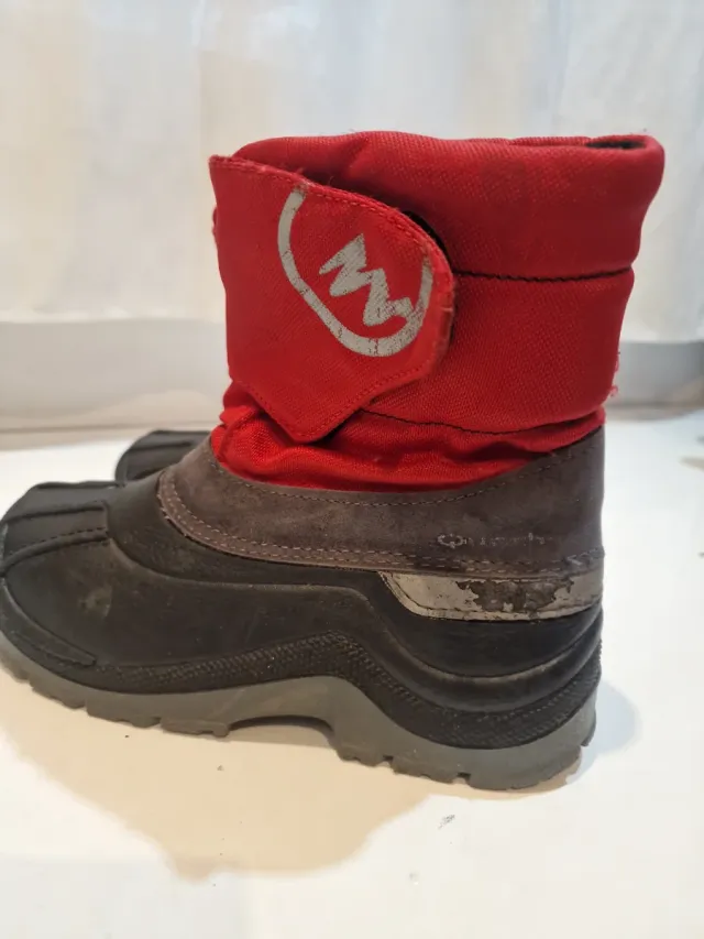 Botas de nieve rojas talla 30