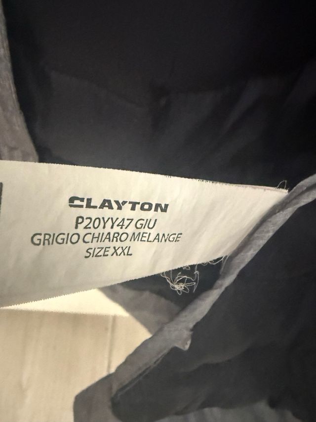 Piumino Clayton Grigio