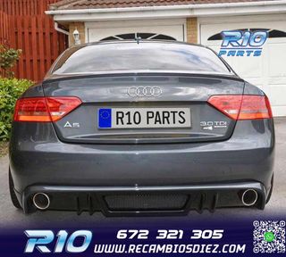 DIFUSOR AUDI A5 COUPE CABRIO 07-11 LOOK RS5