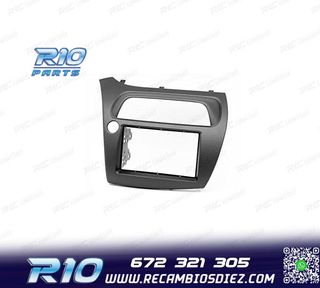 MARCO NEGRO RADIO 2-DIN PARA HONDA CIVIC HATCHBACK 06-11