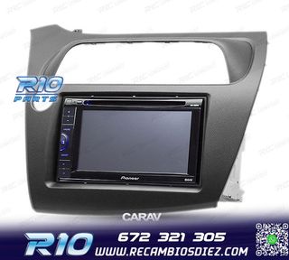 MARCO NEGRO RADIO 2-DIN PARA HONDA CIVIC HATCHBACK 06-11